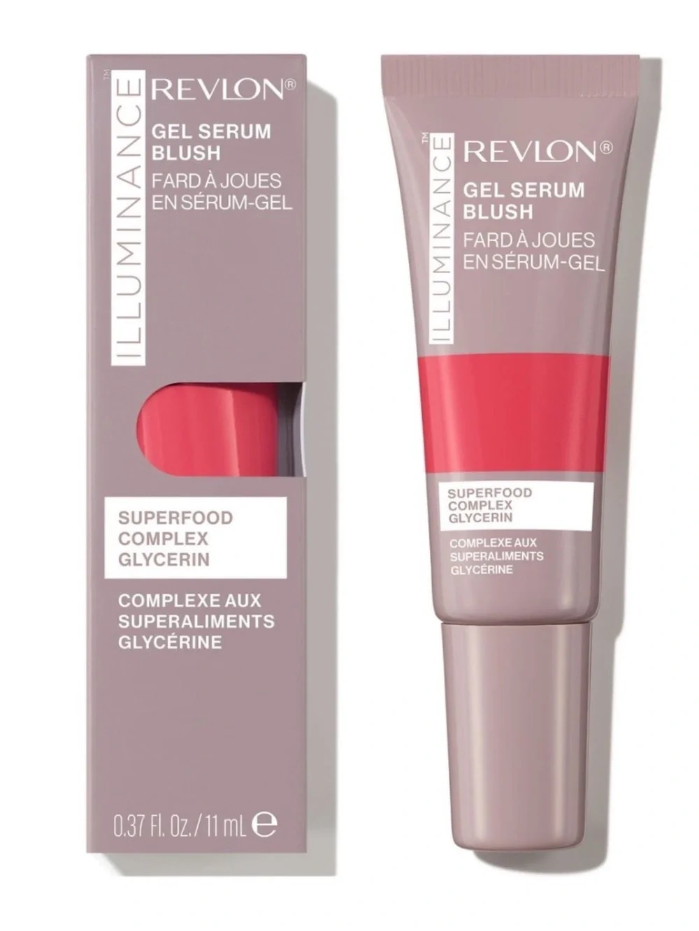 NWT Revlon Illuminance Gel Serum Blush, Lightweight 120 Striking Rose, 0.37 floz